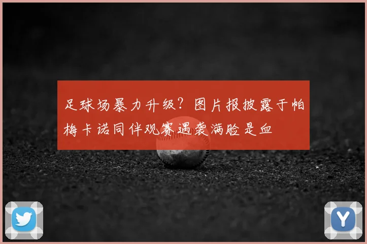 足球场暴力升级?图片报披露于帕梅卡诺同伴观赛遇袭满脸是血